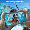 SPORTLINK for iPhone 13 Waterproof Case, Built-in Shockproof Screen Protector, Full Body Cover Protective Heavy Duty Dropproof IP68 Underwater Dustproof for iPhone 13 6.1 Inch (Black)