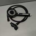 PWERAN Filtered Shower Head with Handheld, High Pressure 4 Spray Mode Showerhead with Filters, Water Softener Beads for Hard Water with ON/OFF Switch for Pets (5 inch Panel, Matte Black)