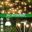 AOSEA Solar Lights Outdoor, Waterproof Fairy Lights Sway by Wind, Firefly Lights for Patio Pathway Outdoor Garden Decor, 4 Pack, Warm White, AOYHG-004