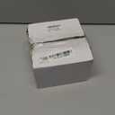 4 Pack Qtip Holder Dispenser with Bamboo Lids - 10 oz Clear Plastic Apothecary Jar Containers for Vanity Makeup Organizer Storage - Bathroom Accessories Set for Cotton Swab, Ball, Pads, Floss