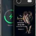 Case for iPhone 17 Air [Compatible with Magsafe], W Psalm Scripture Lion Soft TPU Bumper Hard PC Back Anti-Fall Shockproof Protective Magnetic Cover