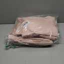 INOVADAY 100% Blackout Curtains for Bedroom, Blush Pink Black Out Curtains 72 Inch Long, Clip Rings Linen Blackout Drapes, Thermal Insulated Room Darkening for Living Room, 2 Panels - W50xL72