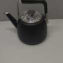 Sur La Table Kitchen Essentials Large 2 QT Heavy Gauge Stainless Steel Tea Kettle - Matte Black