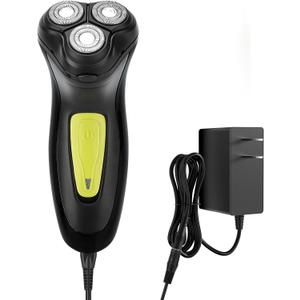 BlueFire Head Shaver for Bald Men, Corded 3D Electric Rotary Shavers with Pop-up Trimmer,Bald Head Close Shaver for Men, Rotary Shaver Electric Dry Shave (Yellow)
