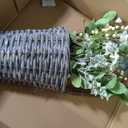 National Tree Company Artificial Hanging Wall Basket, Woven Branch Base, Decorated with Daisy Flowers, Berries, Leafy Greens, Spring Collection, 18 Inches