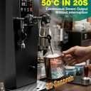 WantJoin Commercial Milk Frother & Beverage Warmer - 2200W Professional Milk Steamer Machine with LED Display Panel for Latte, Cappuccino, Coffee, Hot Chocolate and Milk Tea, Perfect for Cafes & Home