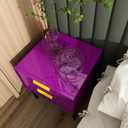 Purple Contact Paper 23.6"x196" Glossy Purple Peel and Stick Wallpaper for Kitchen Countertop/Cabinet Self Adhesive Waterproof Wall Paper Removable Decorative Vinyl