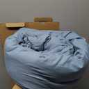 Bedsure King Size Comforter Set, Reversible Navy Soft Prewashed Bedding for All Seasons, 3 Pieces Warm Down Alternative Bed Set, 1 Lightweight Comforter (104"x90") and 2 Pillowcases (20"x36")