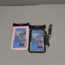 Waterproof Phone Pouch - 8.5in Waterproof Phone Case with Lanyard, IPX8 Cell Phone Dry Bag Beach Essentials for iPhone 16 15 14 13 12 Pro Max, Galaxy S24 S23 S22 S21 Series, 2 Pack