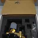 BANGPU 2 Way Shower Valve Dual Function Pressure Balance Valves Wall Mounted Shower Diverter Valves Brass Shower Handle Valve with External Threads, Matte Black