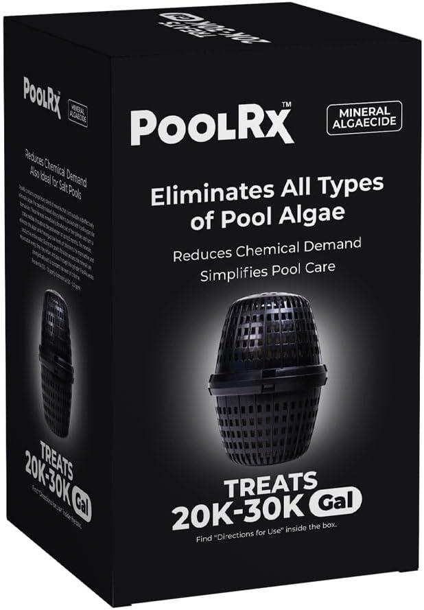 PoolRx Pool Unit #101066 6 Month Algaecide Treats 20k-30k gallons, Black