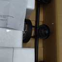 3-Light Bathroom Light Fixtures, 17.23" Black Modern Vanity Lights with Clear Glass Shade, Bathroom Wall Lamp for Mirror Kitchen Living Room Hallway Cabinet Porch