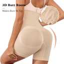 Tummy Control Shapewear Shorts,High Waisted Shapewear for Women,Faja Body Shaper Shorts Under Dresses (Beige)