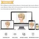 SEVENCOLORS Short Blonde Wigs for Women Pixie Cut Wigs with Bangs Straight Layered Short Hair Wigs Natural Looking Synthetic Light Blond Wig