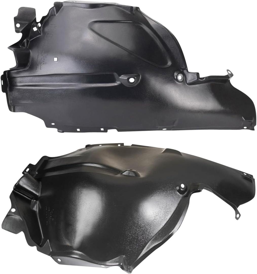 TRQ Front Inner Fender Liner Set Driver & Passenger Side IN1248118 IN1249118 Compatible with 2009-2012 INFINITI FX35 2013 FX37 2009-2013 FX50 2014-2017 QX70