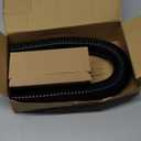 Hypertune 24" Stainless Steel Radiator Flexible Coolant Water Hose Kit W/Cap Clamp Black