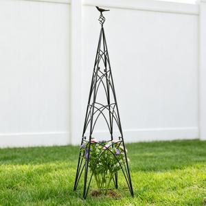 GOOOXIM 48" Obelisk Trellis for Climbing Plants - Metal Garden Support