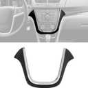 HECASA Dashboard Trim Compatible with 2013-2016 Buick Encore Instrument Panel Center Molding Cover Plastic Chrome W/O Wires