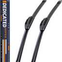 OEM Quality 22''+22'' FAPIUO Premium All-Season Automotive Replacement J-Hook Silent Wiper Blades (Set of 2)