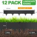 40FT Metal Landscape Edging, 12-Pack 40"L x 6.5"H Rust-Proof Border