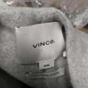 Vince Women's Double Wool Collarless Jacket, H Stone Grey, Grey, M