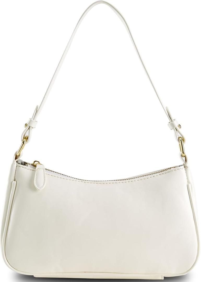 Shoulder Bags for Women Leather Hobo Sling Tote Handbag Retro Clutch Purse with 2 Removable Straps and Zipper Closure