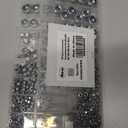 2 x 201pcs Locknuts Assortment Kit,M3 M4 M5 M6 M8 M10 M12 Metric Nylon Insert Lock Nuts Set,304 Stainless Steel Lock Nuts