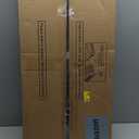 FUTASSI P1 Rolling Clothes Rack, Movable Metal Garment Closet Organizer with Lockable Wheels, Clothing Wardrobe with Double Hanger Rods and Hooks, 35.4" W x 15.7" D x 80.5" H, Load 450lbs, Gold