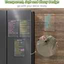 JJPRO Non-Magnetic Dry Erase List Board for Fridge, 11.5"x7" Clear Reusable to Do List White Board, Dry Erase List Board for Refrigerator,Cabinet,Wall&Glass, All Smooth Surfaces