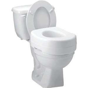 Carex Toilet Seat Riser, 5.5 Inch, Toilet Seat Risers for Seniors, Raised Toilet Seat, Supports 300lbs, Slip-Resistant, Toilet Riser, Elevated Toilet Seats