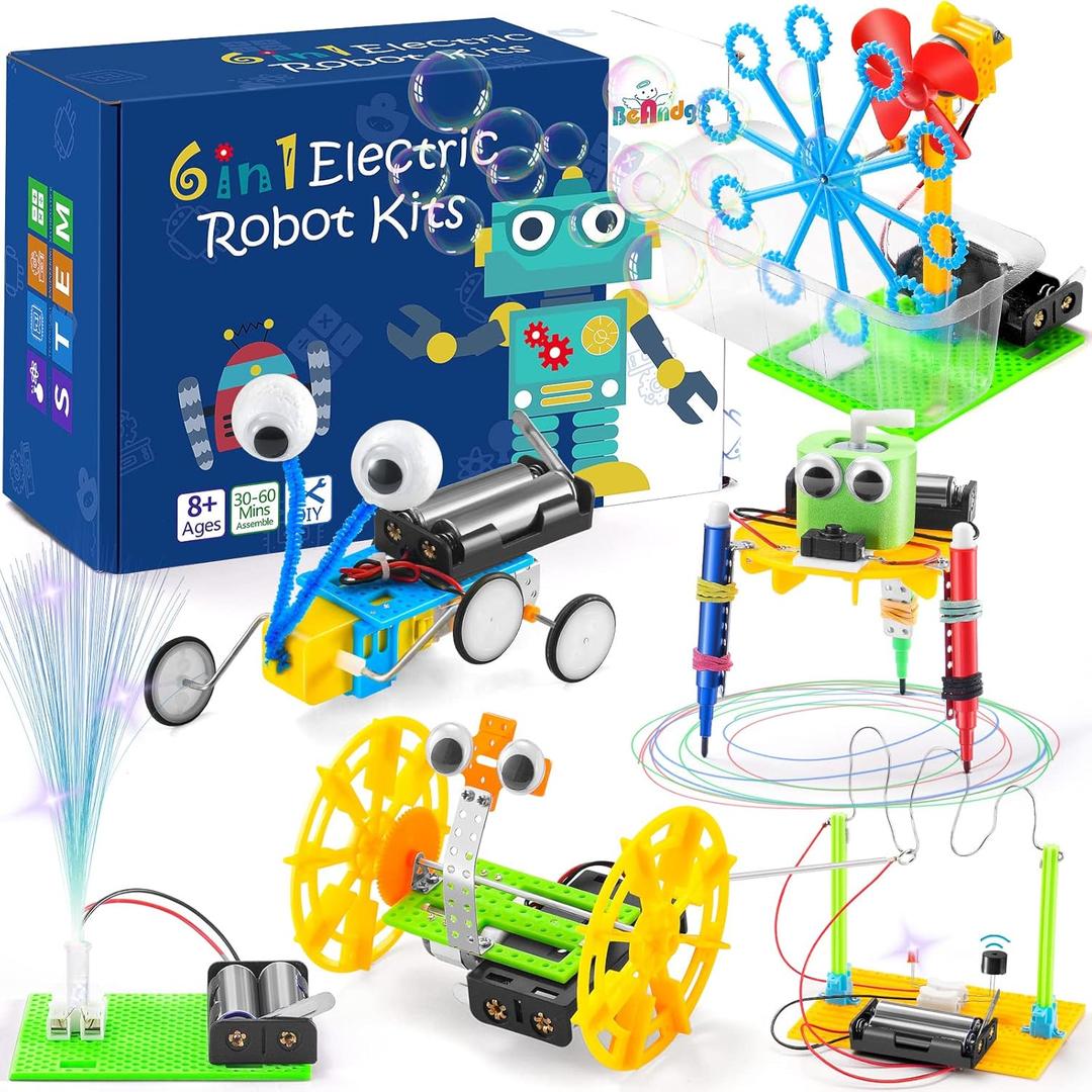 STEM Robotics Science Kits for Kids Age 8-12 8-10, Robot Building Kit STEM Toys for Boys Girls Science Experiments 6-8 5-7 Engineering Projects STEAM Activities Gifts 6 7 8 Year Old Boy Toys Craft Kit