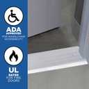 M-D Building Products 11619 Heavy-Duty Aluminum Commercial Threshold - Draft Protection, Easy to Cut and Install (6 in. x 1/2 in. x 36 in.) (Silver)