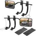 Universal Clip on Towing Mirrors Extensions for Towing, 360 Degree Adjustable Rotation Side Mirror Extenders for Towing, Convex Rearview Mirror, Tow Mirrors for Car Truck Trailer RV SUV, 2 Pack