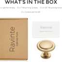 Ravinte 10 Pack 1-1/4 inch Kitchen Cabinet Knobs Drawer Knobs Dresser Knobs Champagne Bronze Zinc Knobs Drawer Pulls Door Knobs Dresser Drawer Handles Knobs for Dresser Drawers