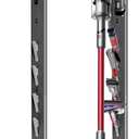 Sturdy Metal Vacuum Stand Compatible with Dyson Gen5 V15 V12 V11 V10 V8 V7 V6, Freestanding Bracket Standing Holder with Hidden Cable Design, Space-Saving Storage Rack for Cordless Vacuums