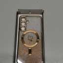 Bonoma Compatible with Samsung Galaxy S25 Plus Case Support for MagSafe, Plating Heart Glitter Magnetic Case TPU Camera Protection Back Cover for Phone Case -Gold