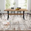 Abstract Living Room Rug 6x9 - Modern Washable Soft Thin Area Rug for Living Room Bedroom Under Dining Table - Neutral Indoor Floor Rug Carpets for Home Office Playroom Nursery - Light Brown