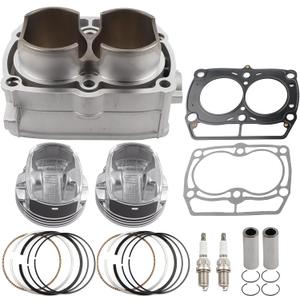 80mm Cylinder Piston Ring Gasket Top End Rebuild Kit Compatible with Polaris Sportsman 800 Ranger 800 RZR 4 800 RZR Crew 800 2005-2014 Twin Cylinder