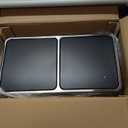 SONGMICS Trash Can, 2 x 8 Gallon (2 x 30 L) Garbage Can for Kitchen, with 15 Trash Bags, 2 Compartments, Plastic Inner Buckets and Hinged Lids, Airtight, Silver and Black ULTB60NL