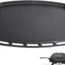 Enamel Cast Iron Griddle Insert for Weber Q 2800N+ Gas Grill Heavy-Duty Non-Stick Flat Top Plate Replacement Parts for Weber Q 2800N+ Grill
