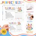 4 x Teacher Mail Notes to Parents, 60Pcs, 4x6 Inch, 6 Designs | Happy Mail from Teacher, Brag Cards for Student Behavior, Motivational Postcards, Preschool Kindergarten Elementary
