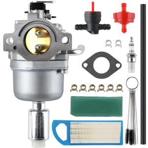 Carburetor for B&S 594601 796587 591736 Fits 19HP 19.5HP 20HP 20.5HP 21HP Engine Craftsman Riding Lawn Mower Tractors Replace Intek Single Cylinder OHV Motor Nikki Carb with Fuel and Air Filter