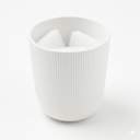 LE TAUCI Utensil Holder, 7.3"+5.4" Ceramic Kitchen Utensil Holder for Countertop, Large Cooking Utensil Crocks for Kitchen Counter Decor, Morden Utensil Organizer for Spatula, 1Pc, White