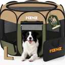 Dog Cat Small Animal Puppy Playpen Crate, Large, Olive Green