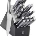 HENCKELS Graphite 20-pc Self-Sharpening Knife Set with Block - Black