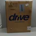 Drive Medical Lightweight Folding Transport Wheelchair - Reliable Mobility Support - Durable Steel Frame - Swing-Away Footrests - Compact Travel Design - Silver (1 Count (Pack of 1))