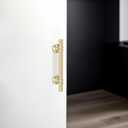 10 Pack 3-3/4 Inch Cabinet Pulls knurled Brushed Gold Kitchen Cabinet Handles Aluminum and Zinc Alloy Drawer Pulls Solid Cabinet Hardware