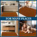 OLANLY Dog Door Mat for Muddy Paws 36x24, Absorbs Moisture and Dirt, Absorbent Non-Slip Washable Doormat, Quick Dry Chenille Mud Mat for Dogs, Entry Indoor Entryway Carpet for Inside Floor, Ochre