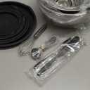 Mixing Bowls Set, 25PCS Stainless Steel Mixing Bowl with Lid Set, Large Nesting Bowls 7, 4.5, 3,2, 1.5QT, Measuring Cups and Spoons Baking Utensils Metal Bowl for Kitchen Prep