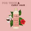 SheaMoisture Coconut & Hibiscus Curl & Shine Shampoo for Bouncy Curls, Frizz Control, 16 Oz